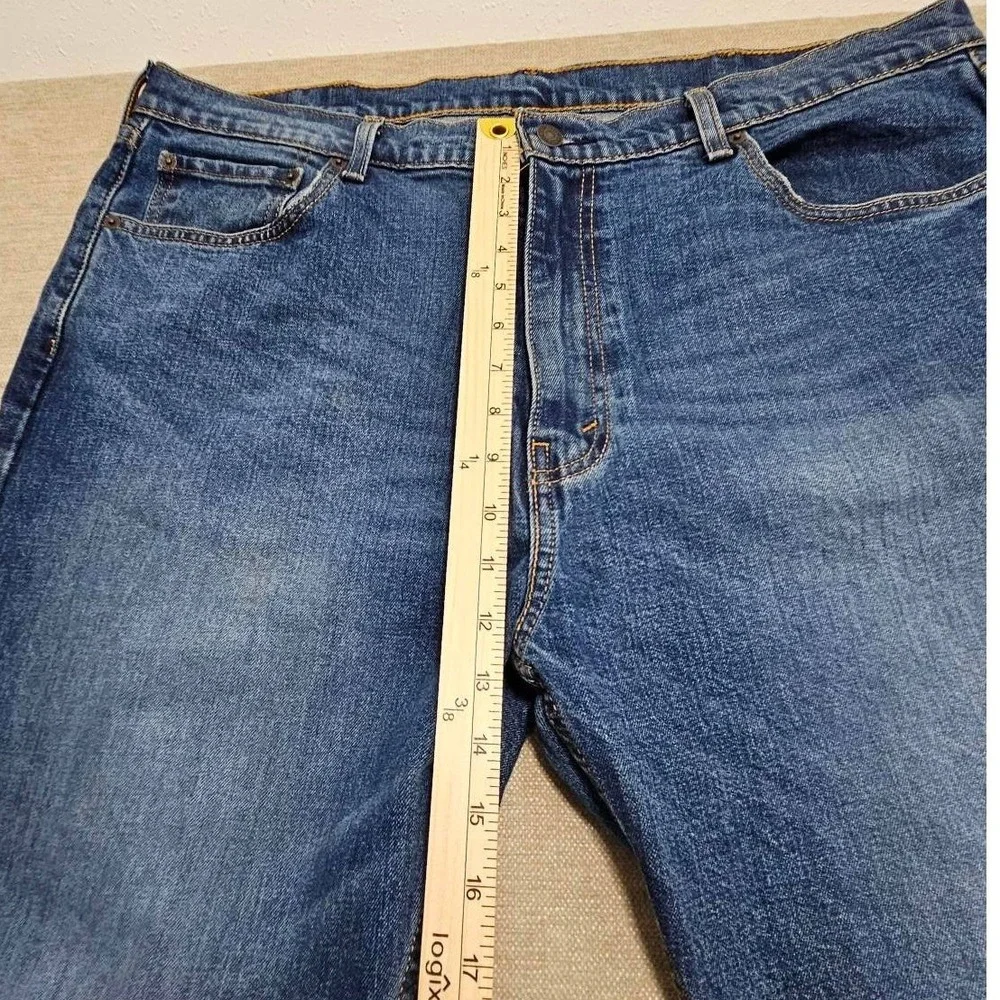 Levis 505 Regular Fit Jeans Mens 40x32‎ Medium Wash Blue Straight Leg Denim